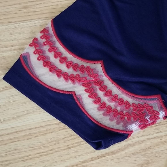 Embroidered Raglan Tee - Picture 2 of 7